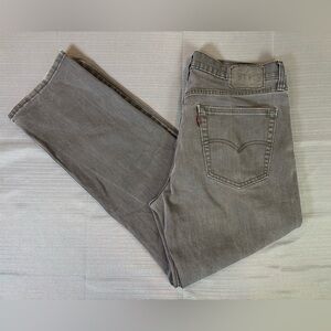 Levi’s 541 Athletic Fit Jeans 36x32 Grey Stretch Denim Tapered Mens